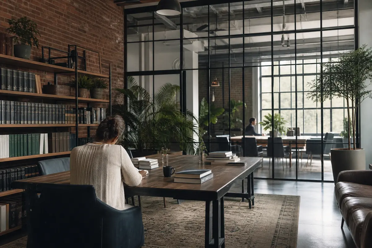 Editorial marketing planning scene for Legal News in Bronxville, New York