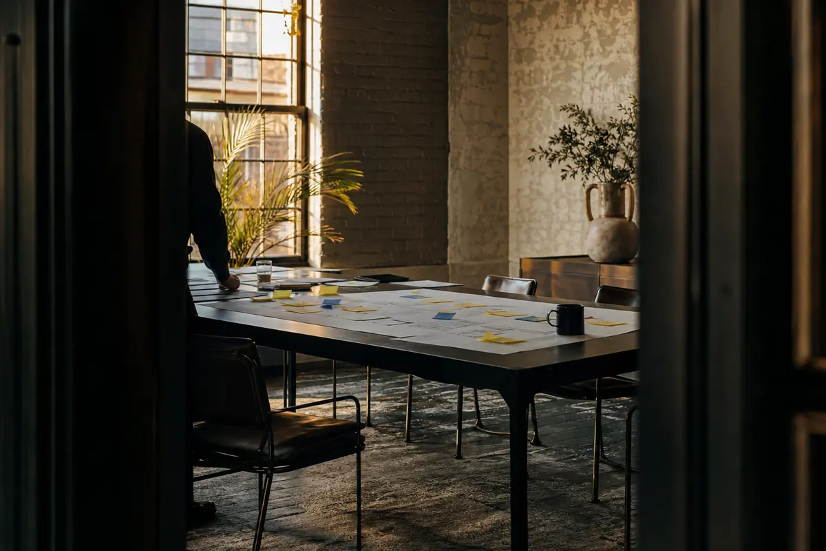 Editorial marketing planning scene for Legal News in Ramapo, New York
