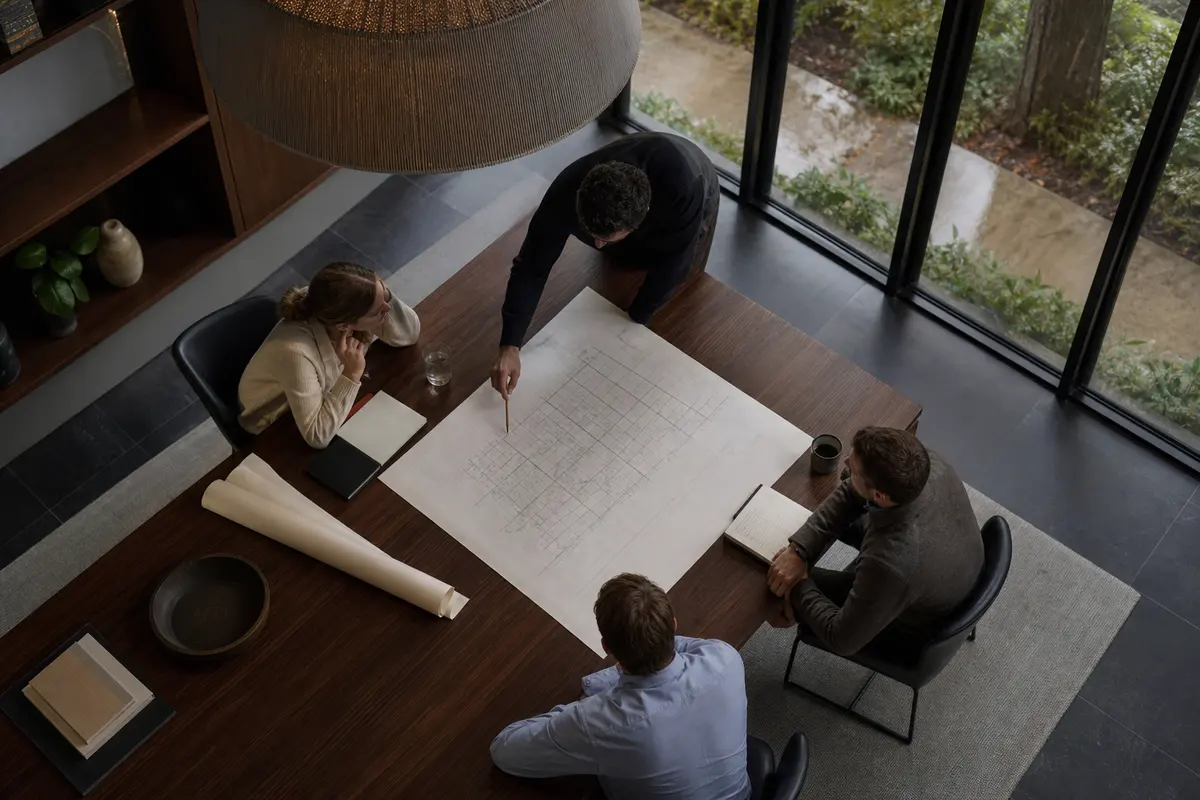 Editorial marketing planning scene for Potsdam, New York