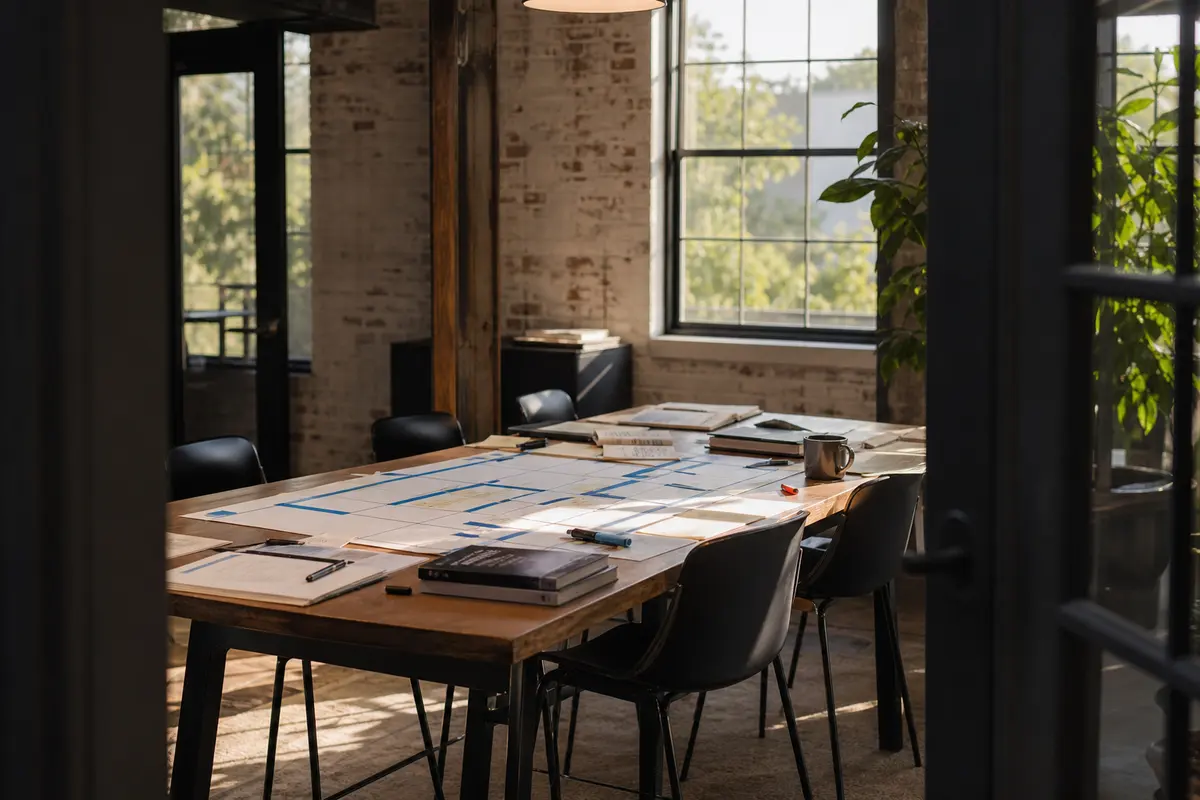 Editorial marketing planning scene for Local Service Ads in Milton, New York