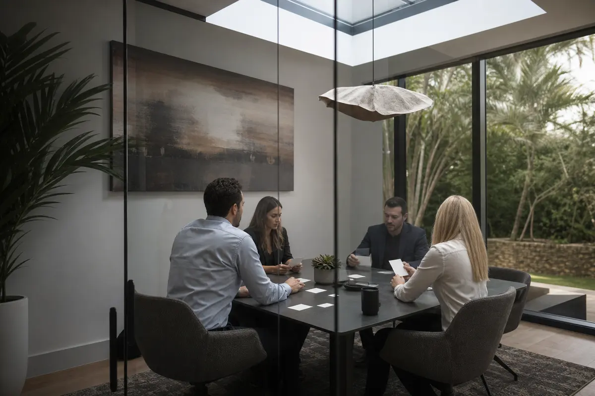Editorial intake planning scene for Automation in Waterford, New York