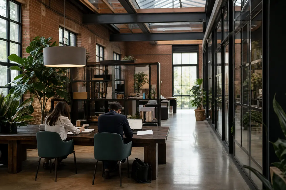 Editorial marketing planning scene for AI SEO in Thompson, New York