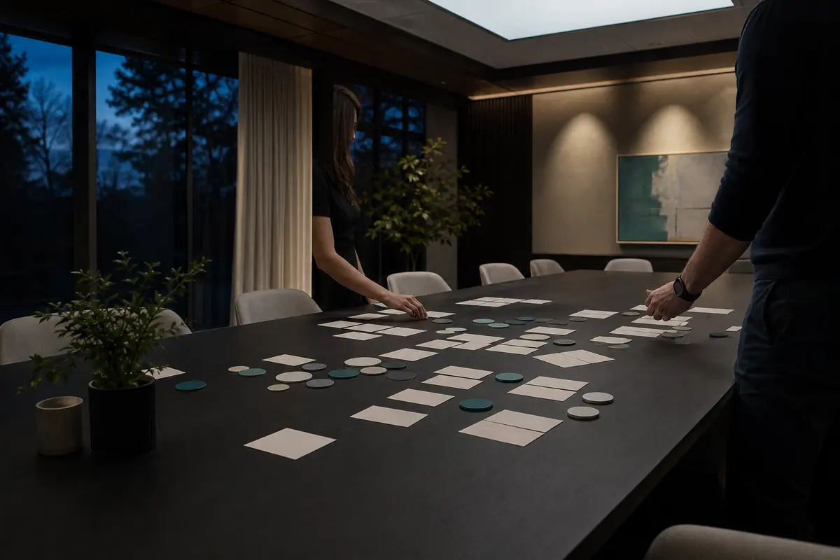 Editorial platform planning scene for Dedicated Hosting in Ithaca, New York