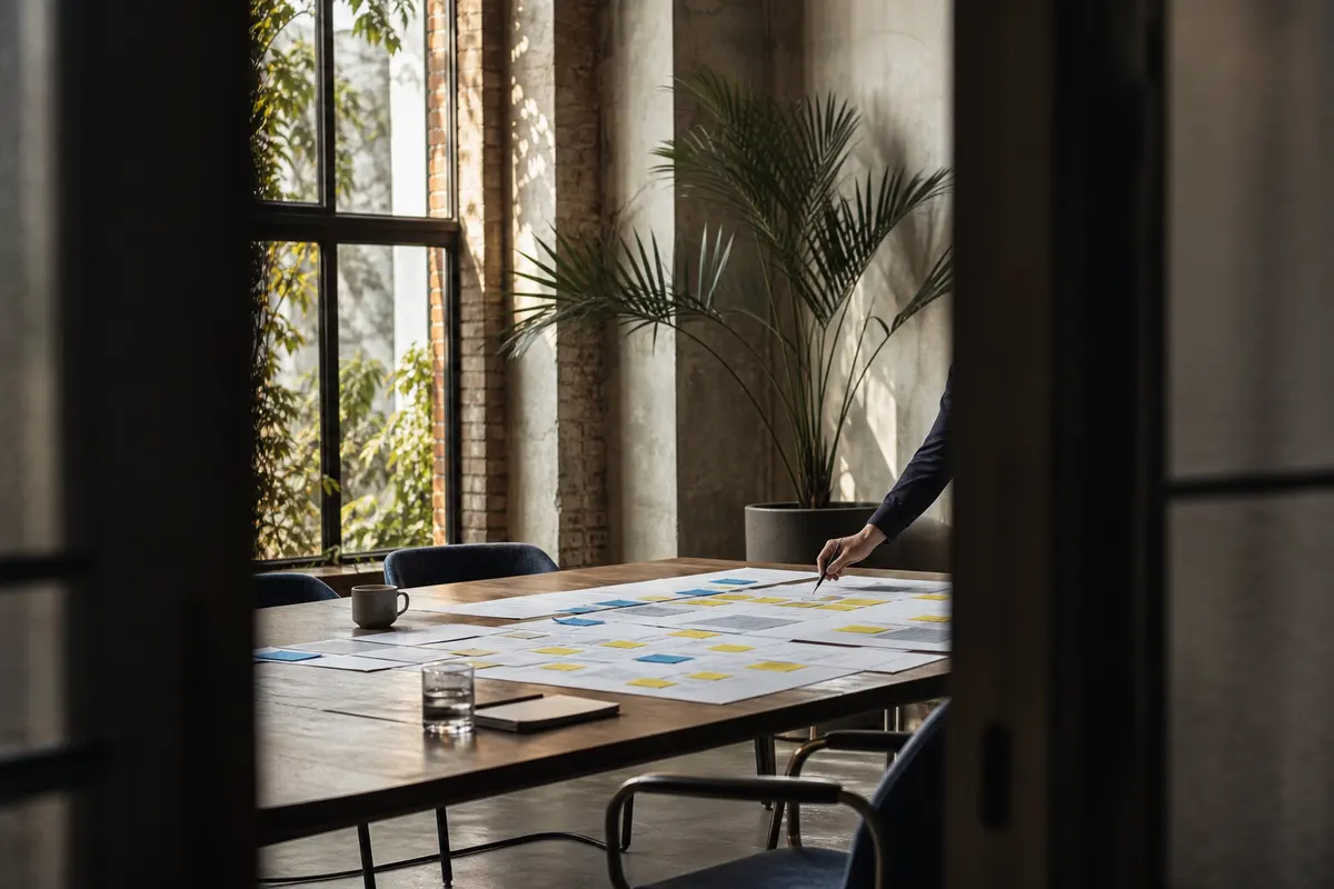 Editorial marketing planning scene for Buffalo, New York