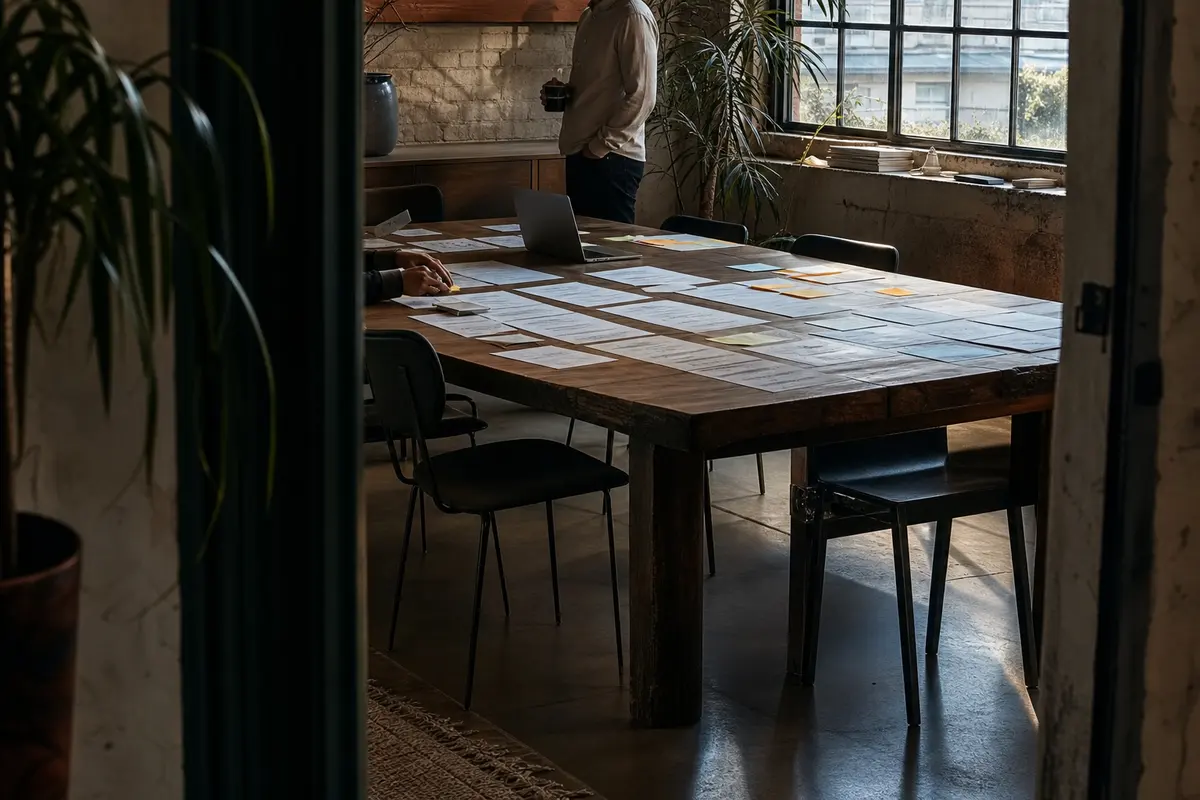 Editorial marketing planning scene for Rochester, New York