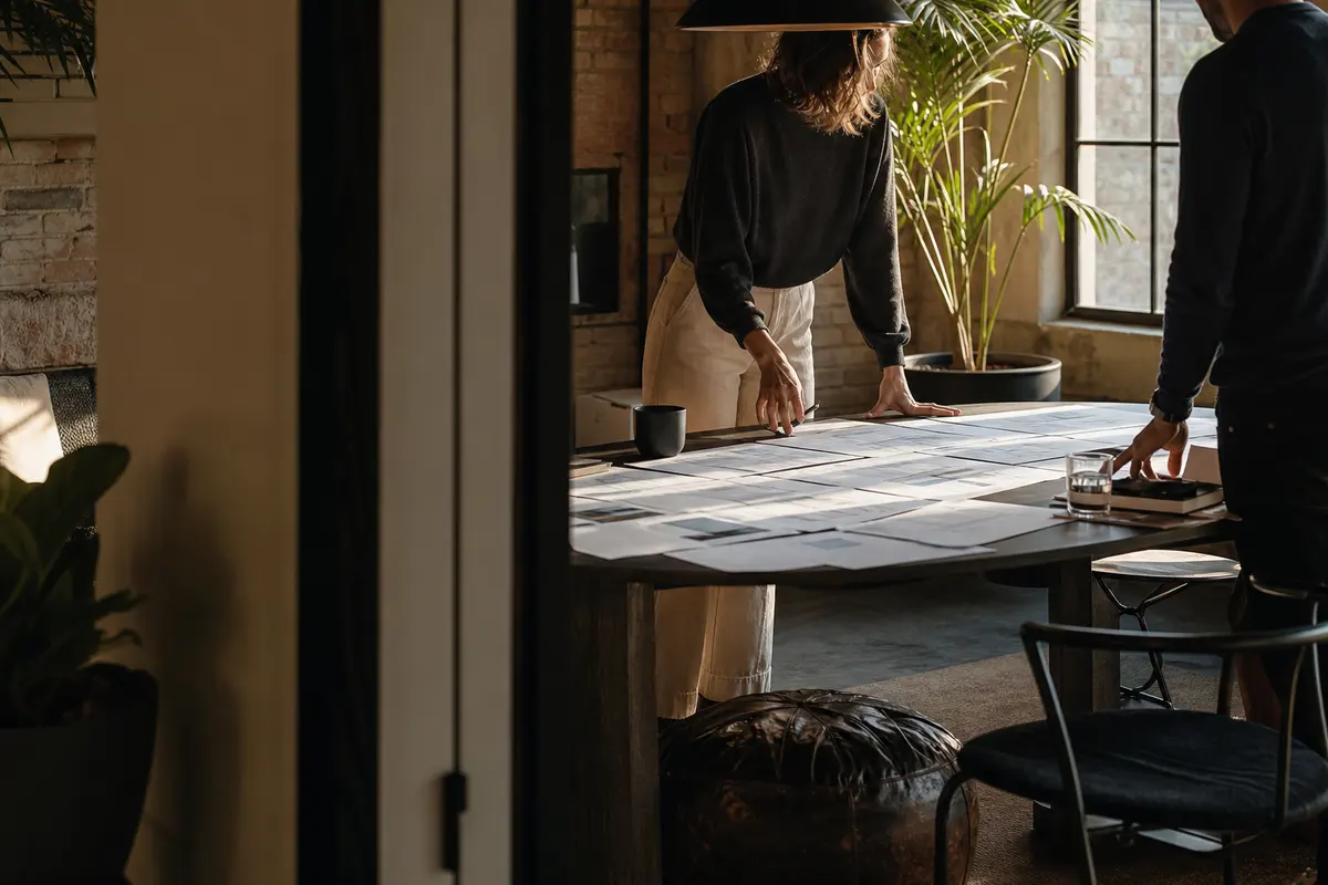Editorial marketing planning scene for Legal News in Macedon, New York