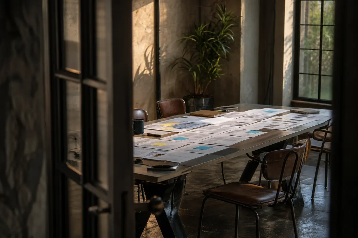 Editorial marketing planning scene for Legal News in Sodus, New York