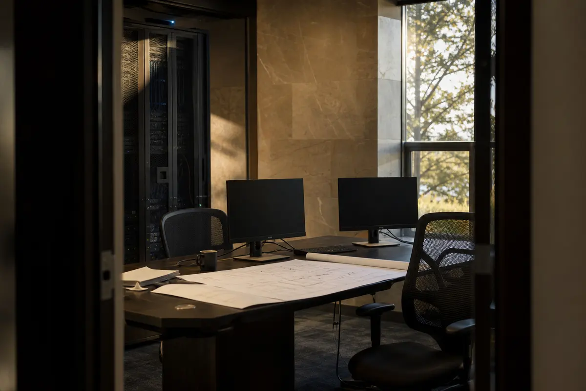 Editorial platform planning scene for Custom Software in Bedford, New York