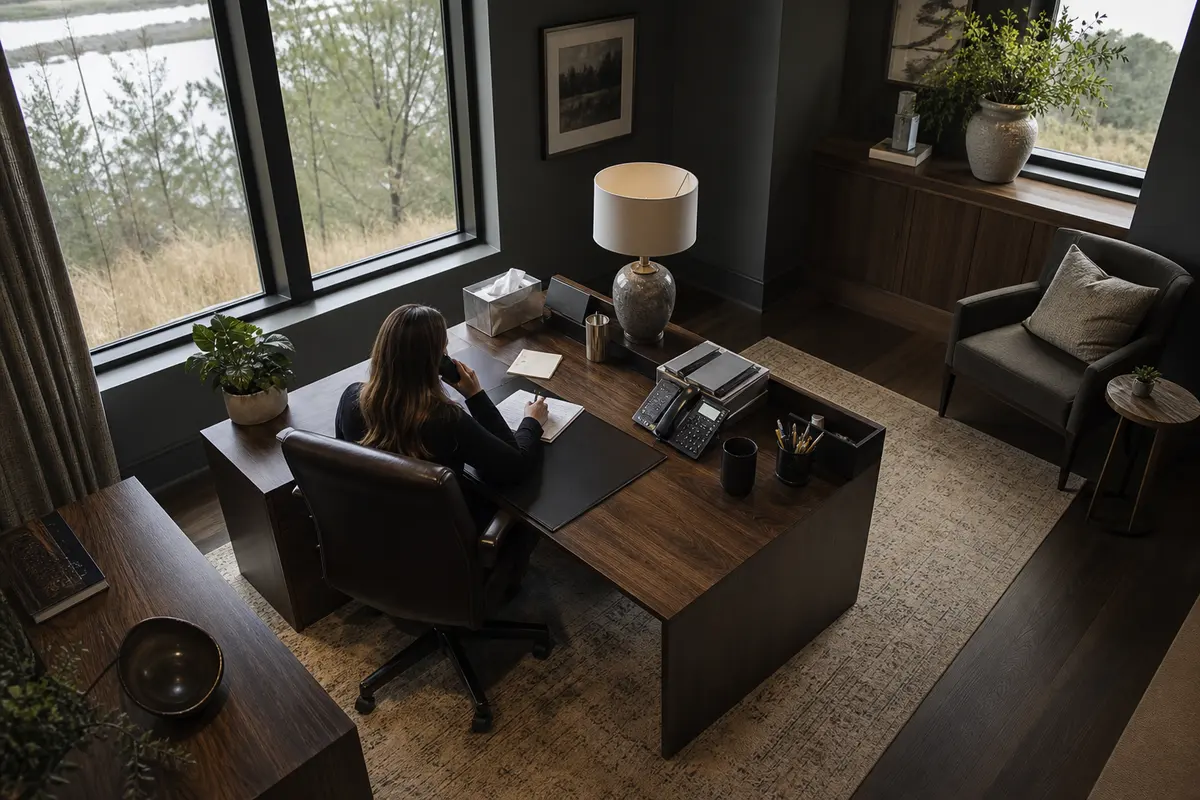 Editorial intake planning scene for Intake Coach in Cedarhurst, New York
