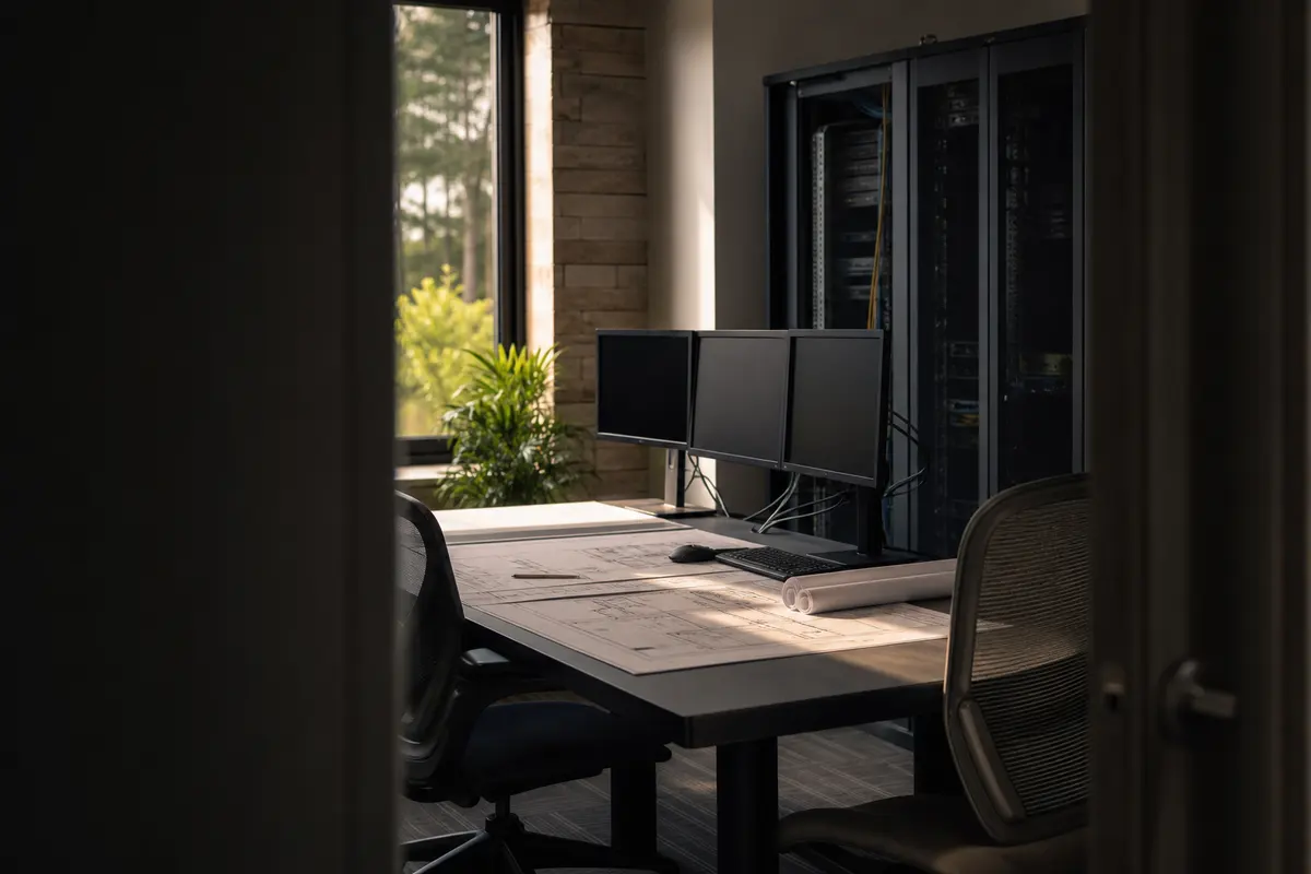 Editorial platform planning scene for Custom Software in Dunkirk, New York