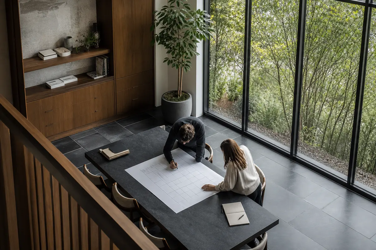 Editorial marketing planning scene for East Glenville, New York