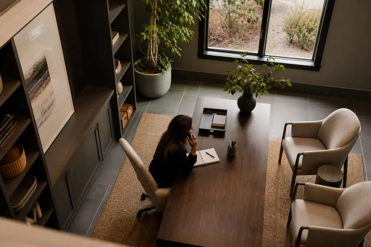 Editorial intake planning scene for Automation in East Hampton North, New York