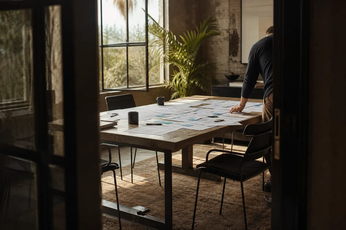 Editorial marketing planning scene for Legal News in East Meadow, New York