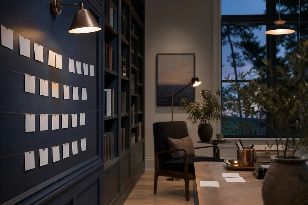 Editorial marketing planning scene for East Patchogue, New York