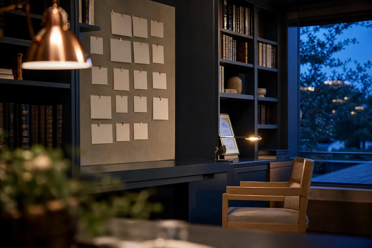 Editorial marketing planning scene for East Shoreham, New York