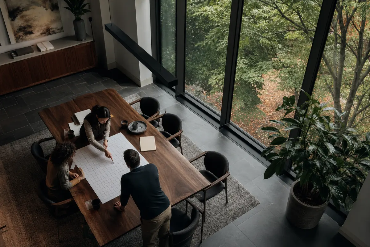 Editorial marketing planning scene for Reputation & Reviews in Eggertsville, New York