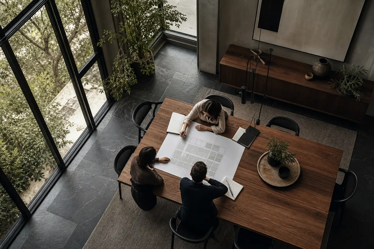 Editorial marketing planning scene for Endwell, New York