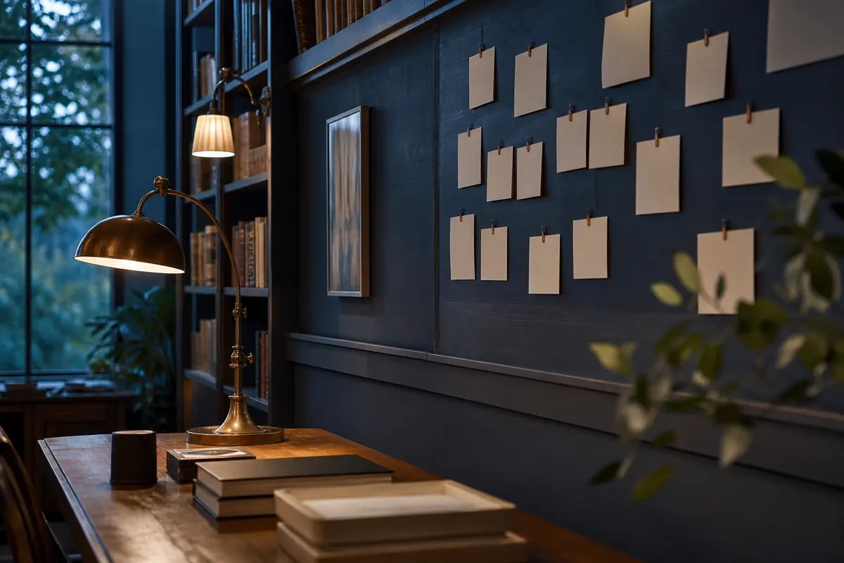 Editorial marketing planning scene for Fairview, New York