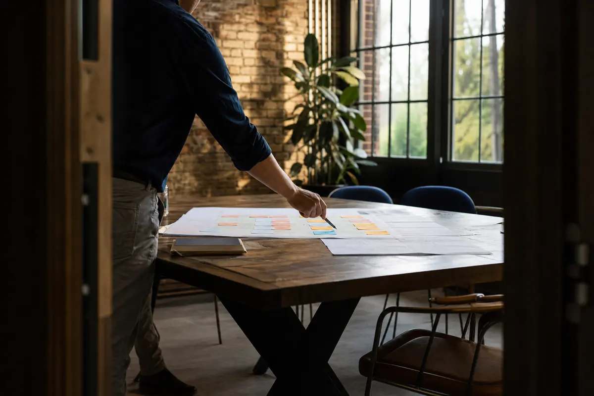 Editorial marketing planning scene for Geneva, New York