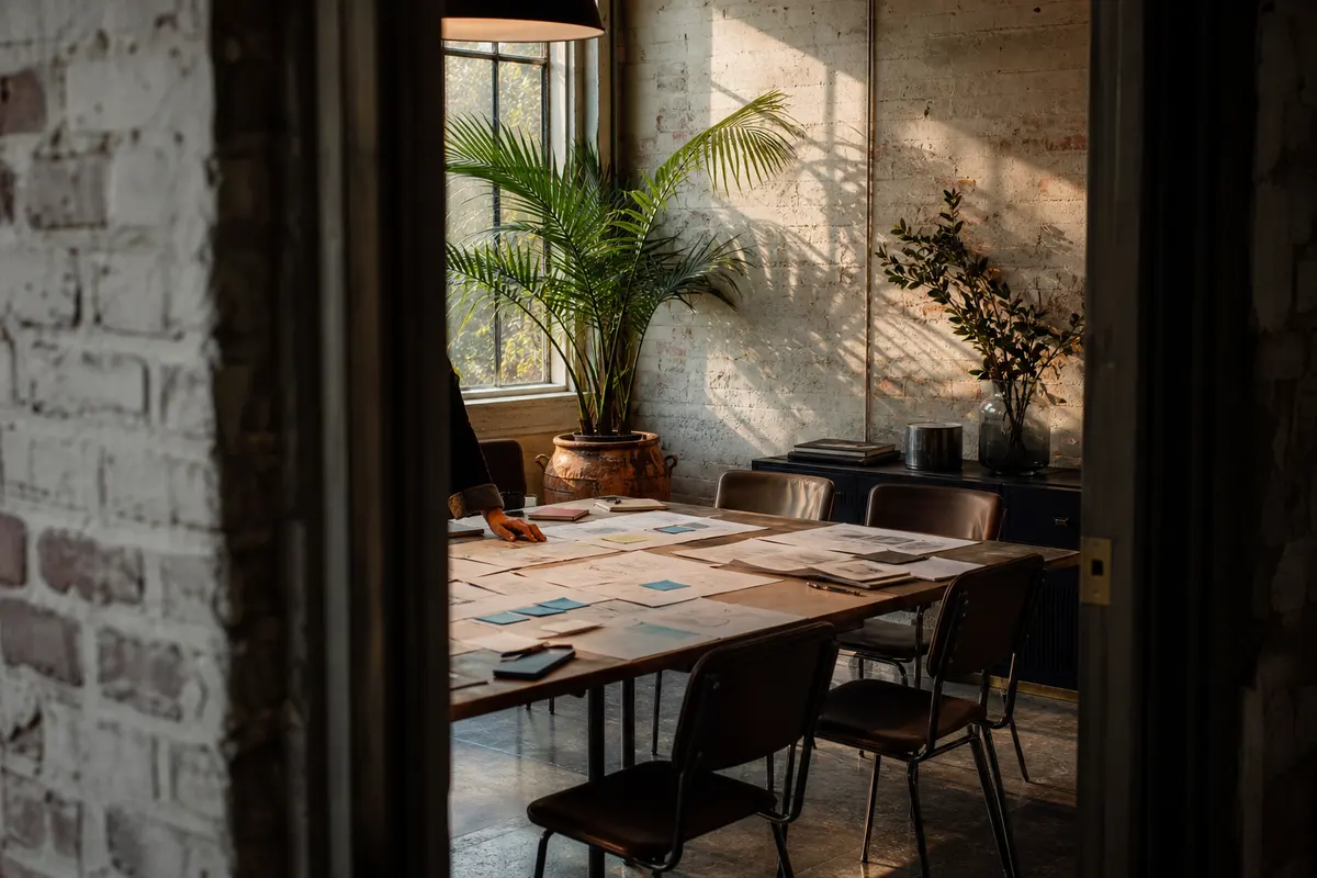 Editorial marketing planning scene for Hampton Bays, New York