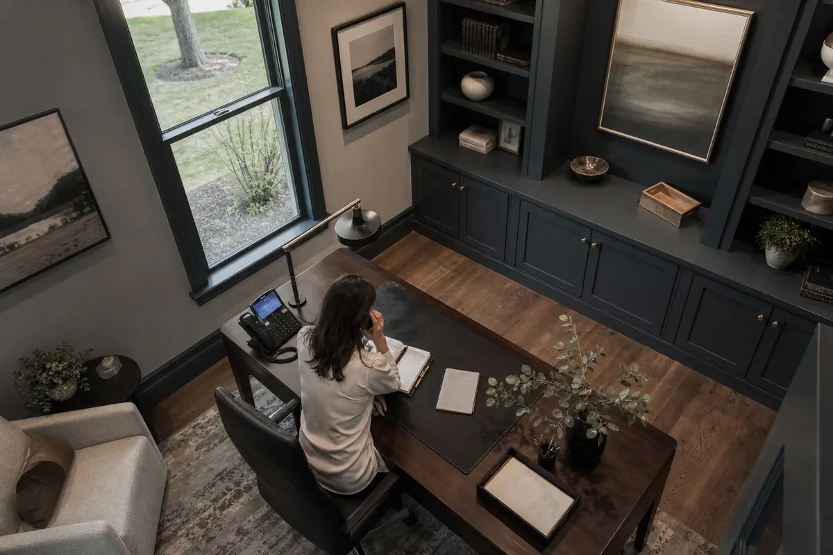 Editorial intake planning scene for Intake Coach in Hampton Manor, New York