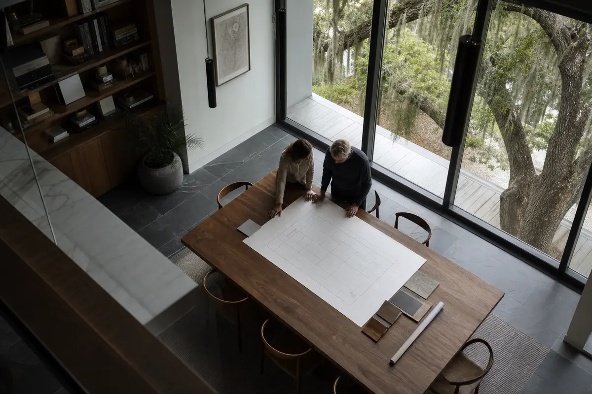 Editorial marketing planning scene for Local Service Ads in Hewlett, New York