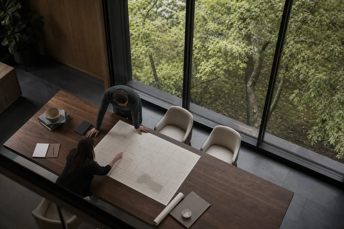 Editorial marketing planning scene for Programmatic SEO in Hilton, New York
