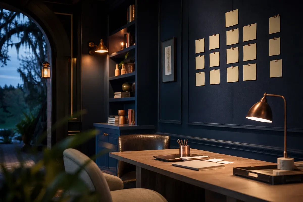 Editorial marketing planning scene for Jericho, New York
