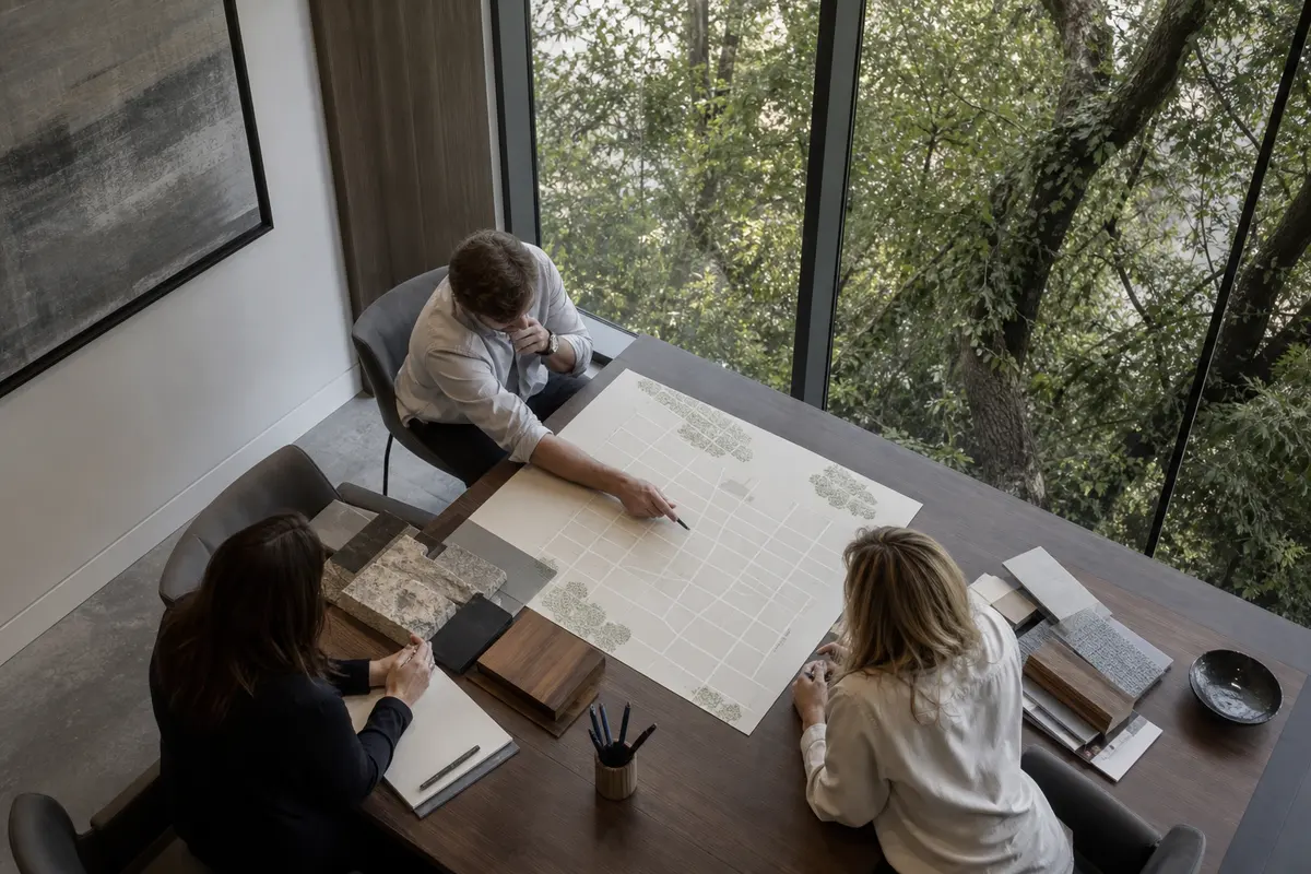 Editorial marketing planning scene for Kings Point, New York