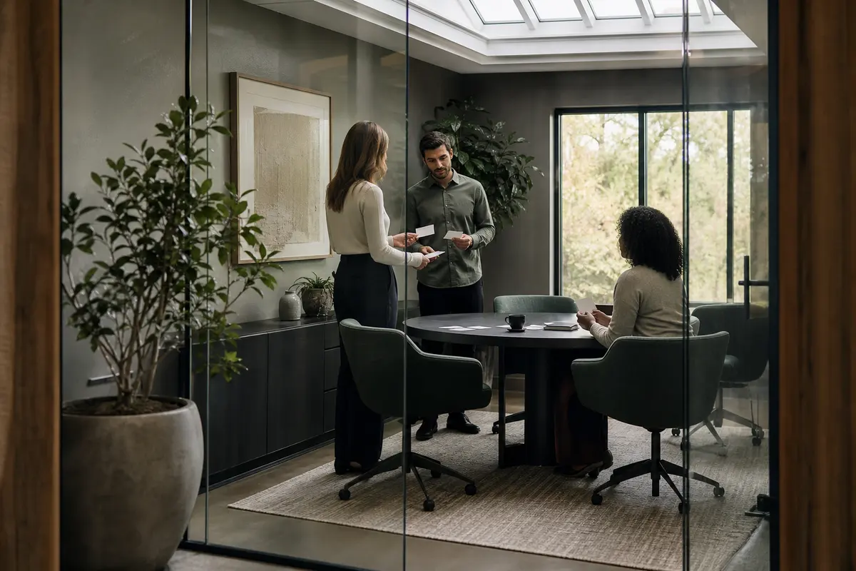 Editorial intake planning scene for AI Answering in Lake Carmel, New York