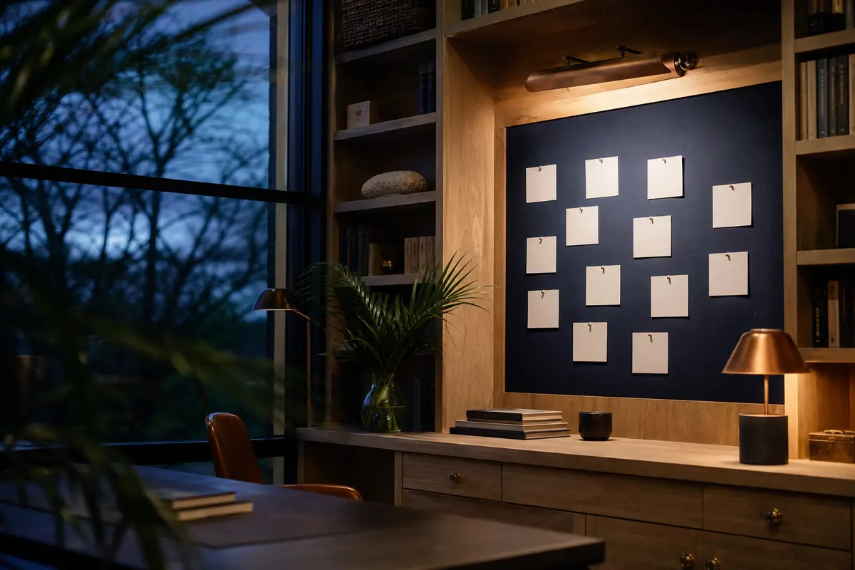 Editorial marketing planning scene for Larchmont, New York