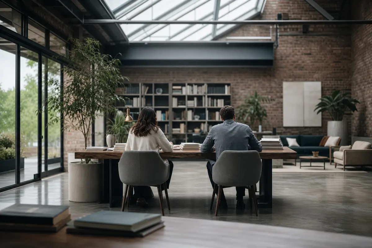 Editorial marketing planning scene for Malverne, New York