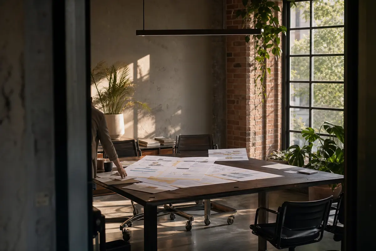 Editorial marketing planning scene for Legal News in Medford, New York
