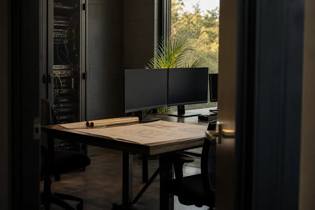 Editorial platform planning scene for Dedicated Hosting in Newburgh, New York