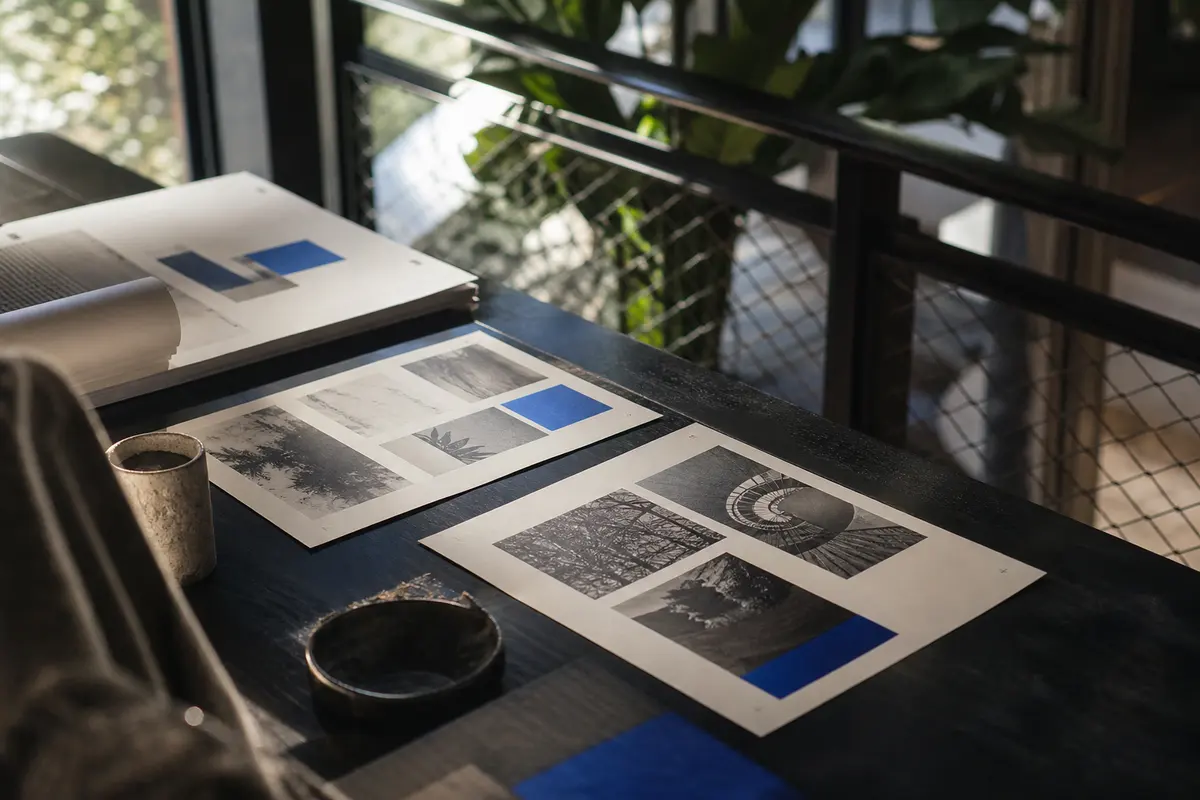 Editorial marketing planning scene for New Paltz, New York