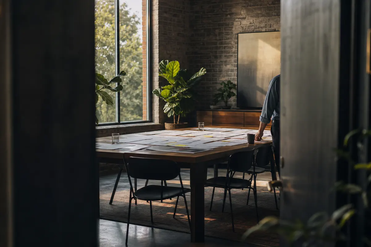 Editorial marketing planning scene for New Rochelle, New York