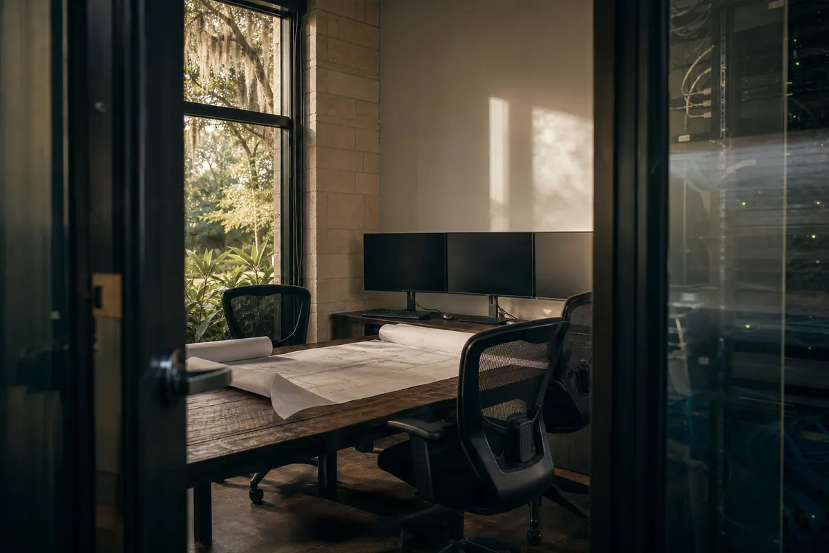 Editorial platform planning scene for Custom Software in Oakdale, New York