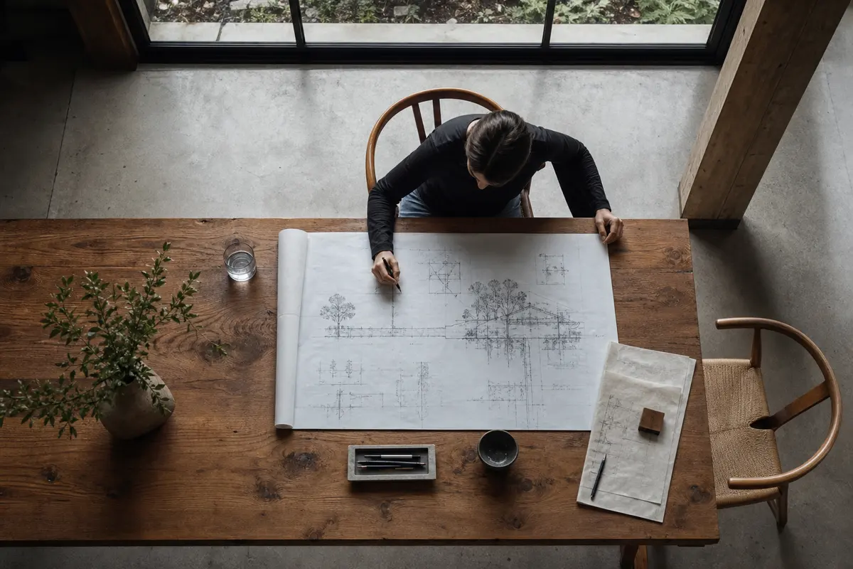 Editorial platform planning scene for Custom Software in Ridge, New York