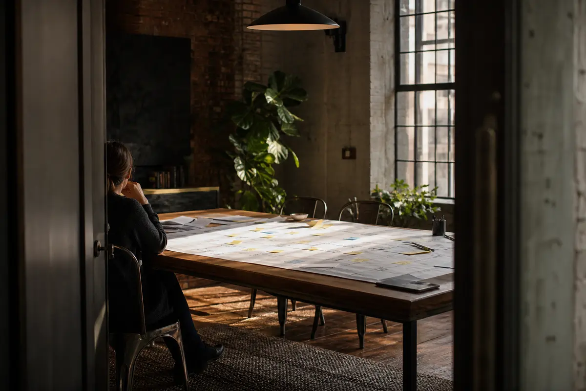 Editorial marketing planning scene for Reputation & Reviews in Roslyn Heights, New York