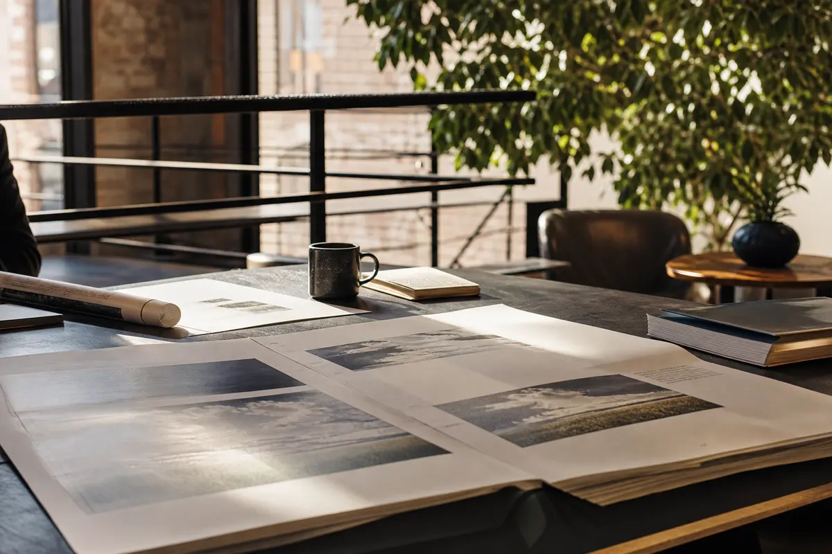 Editorial marketing planning scene for Salisbury, New York