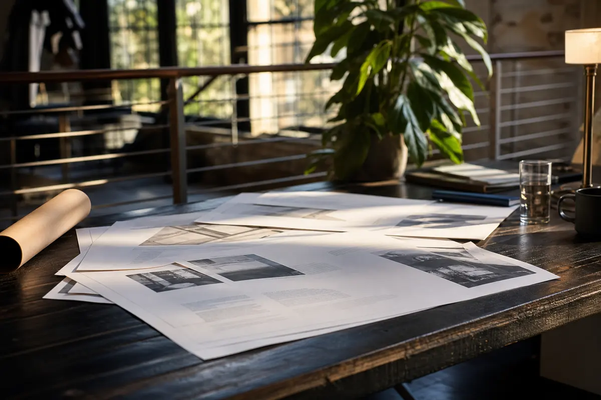 Editorial marketing planning scene for Shirley, New York