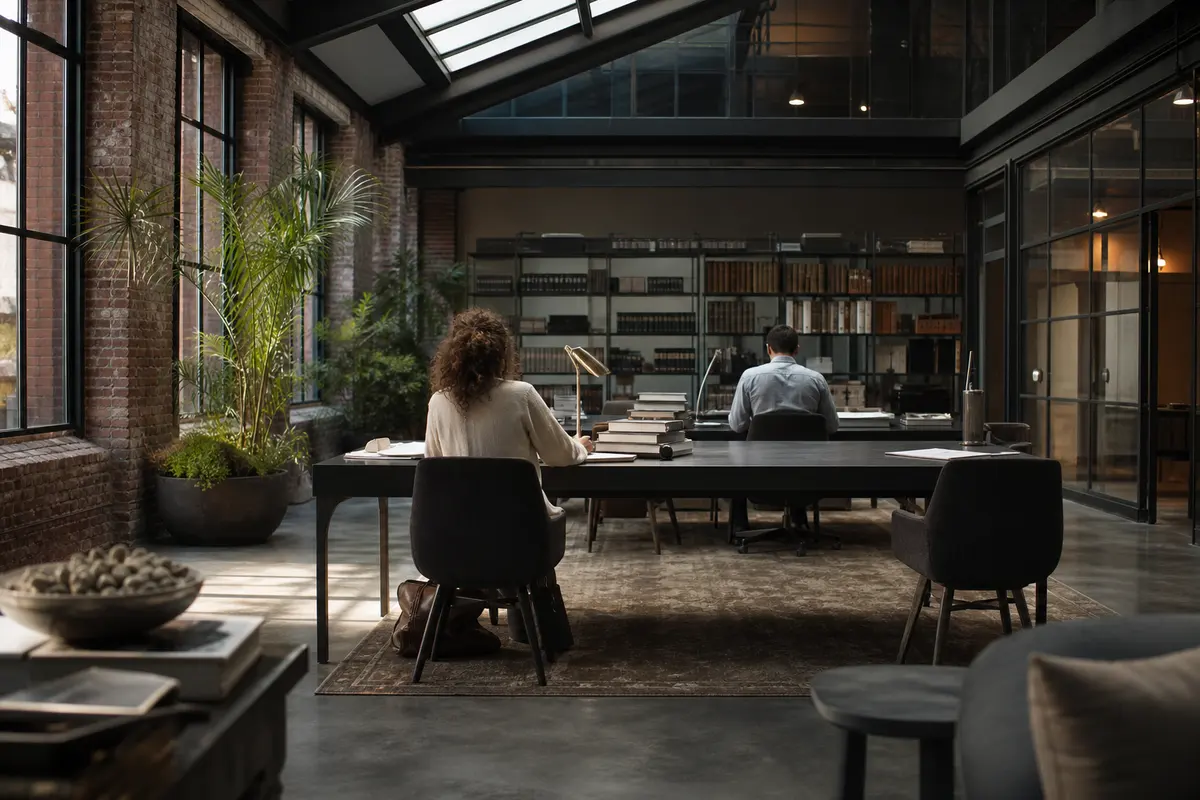 Editorial marketing planning scene for Solvay, New York