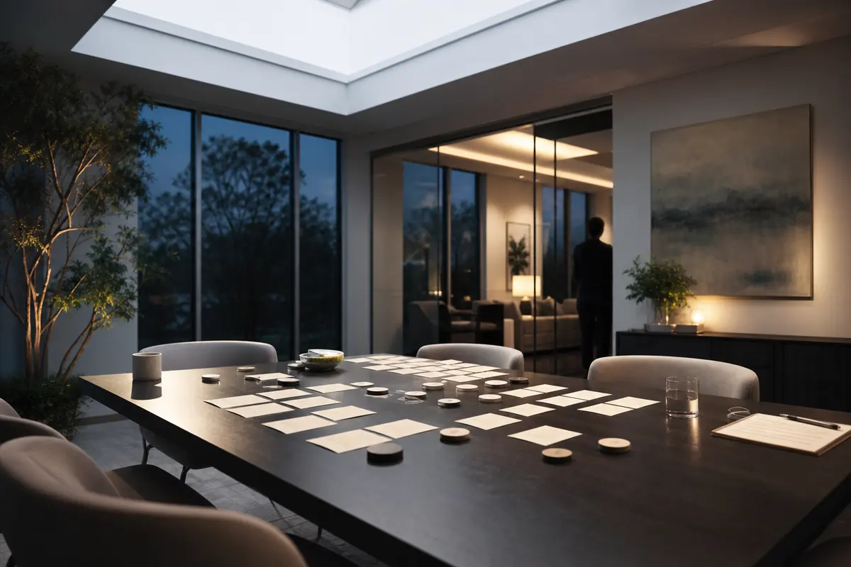 Editorial platform planning scene for ROI Dashboard in South Farmingdale, New York
