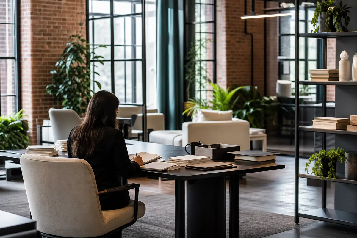 Editorial marketing planning scene for South Huntington, New York