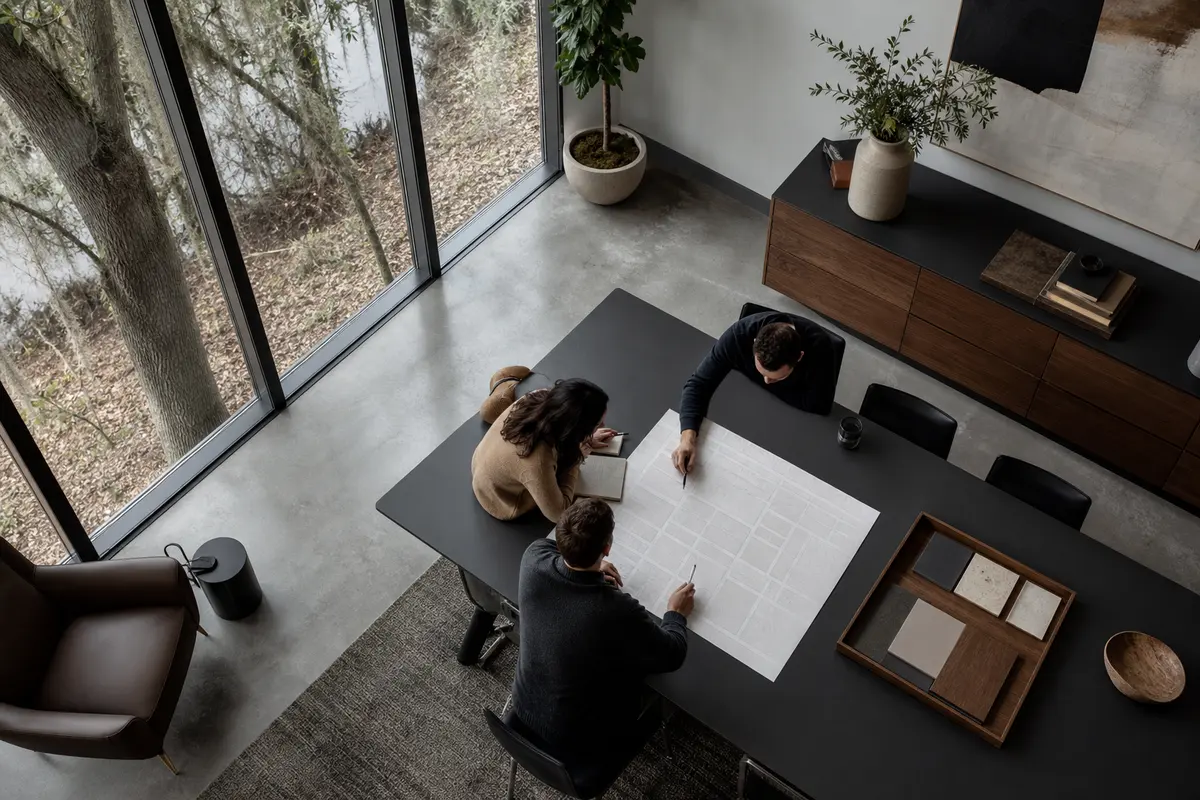Editorial marketing planning scene for Southold, New York