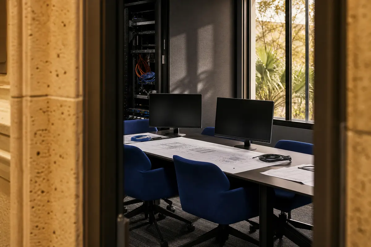 Editorial platform planning scene for Dedicated Hosting in South Valley Stream, New York