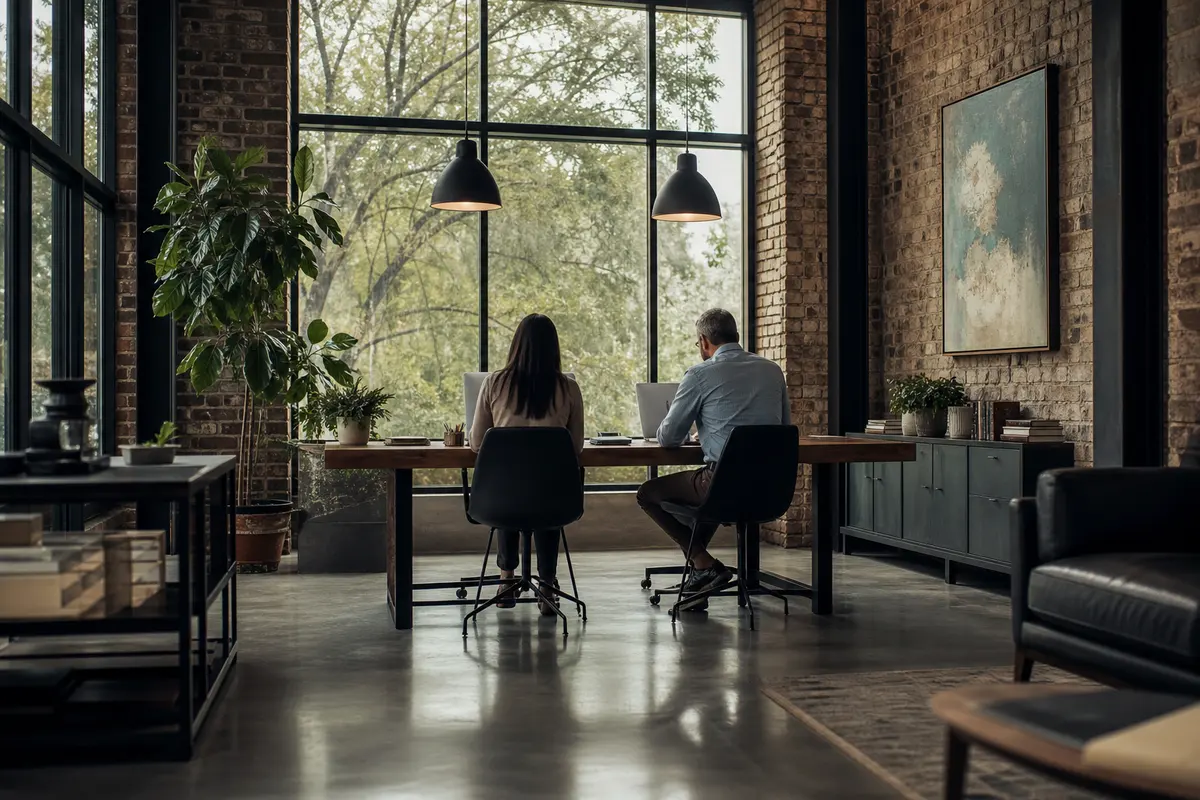 Editorial marketing planning scene for Springs, New York