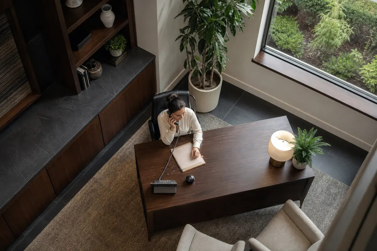 Editorial intake planning scene for Intake Coach in Syosset, New York