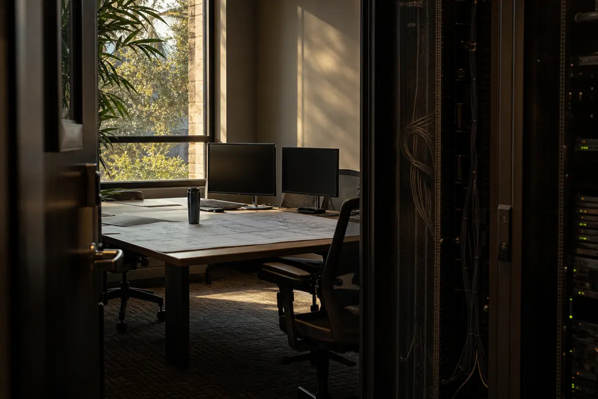 Editorial platform planning scene for Dedicated Hosting in Wantagh, New York