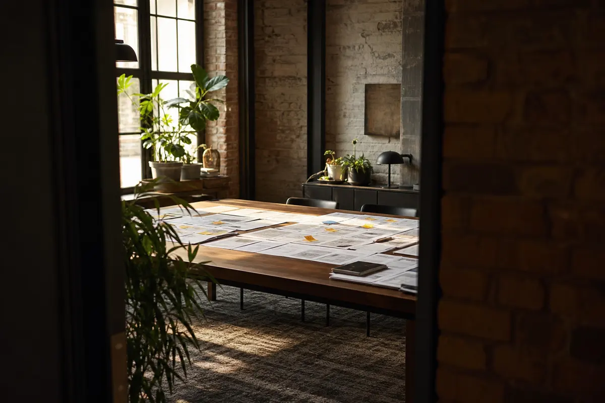 Editorial marketing planning scene for Wappingers Falls, New York